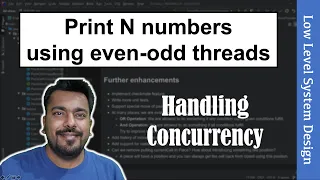 Java Concurrency Interview Question: Print N numbers via 2 threads one for each even and odd number