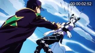 All of Jotaro's Timestops in Real Time (Includes Part 6)