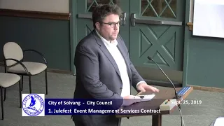 Solvang City Council - September 25, 2019 Special Meeting