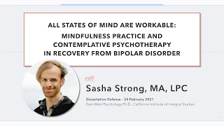 Mindfulness Practice and Contemplative Psychotherapy in Recovery from Bipolar Disorder