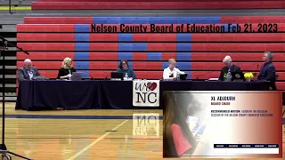 Nelson County Board of Education Meeting, Feb. 21, 2023