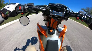 FIRST TIME RIDING A SUPERMOTO!!  / KTM 350