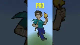 Steve NOOB vs PRO vs HACKER vs GOD Minecraft Pixel Art 💙