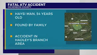 Sheriff: Haysi man dies after ATV accident in Dickenson County