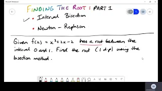 BISECTION METHOD FINDING ROOTS| CAPE PURE MATHS| UNIT 2 | MODULE 2