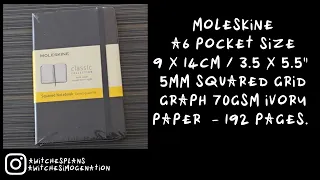 📚 Moleskine A6 Pocket Size - Squared Grid Paper // Plus Daily Journaling 2024 thoughts.