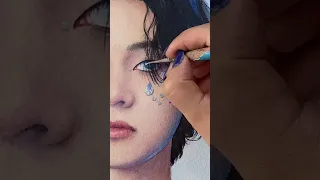 rate from 0 to 27 - watercolor portrait painting V Taehyung