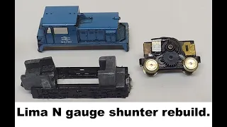 Lima N gauge shunter rebuild.