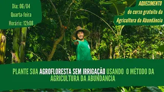 PLANTE SUA AGROFLORESTA SEM IRRIGAÇÃO E PRODUZA ORGÂNICOS 15X MAIS - LIVE DE AQUECIMENTO