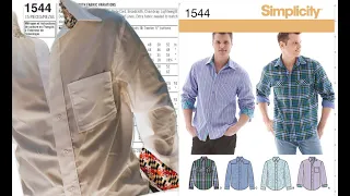 Simplicity Pattern 1544 Tutorial Men’s Dress Shirt