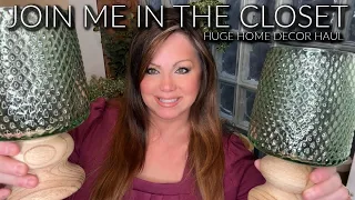 Join Me In The Closet For A Huge Home Decor Haul | Ross, Homegoods, Home Centric, And Amazon