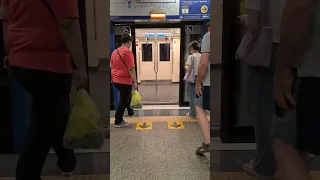 Beautiful Way of Door Opening of Metro Train in  Bangkok Thailand