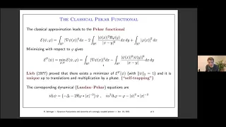 Robert Seiringer: Quantum fluctuations and dynamics of a strongly coupled polaron