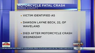 Fatal motorcycle crash in parke county