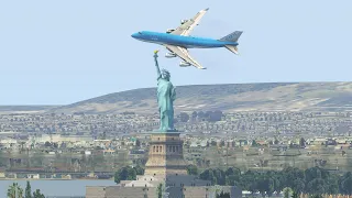 Plane Fly Very Low And Crash Into Water