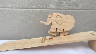 Wooden Walking Elephant