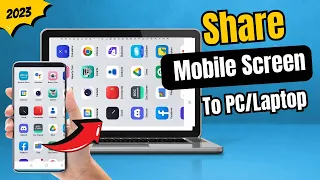 How to SHARE Mobile Screen on Laptop/PC | Cast Mobile Screen on Laptop Windows 11