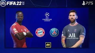 FIFA 22 PS5 | Bayern Munich Vs PSG | Ft. Mane,Skriniar | Champions League 2022/23 | 4k Gameplay