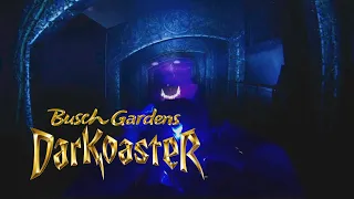 NEW DarKoaster roller coaster POV at Busch Gardens Williamsburg