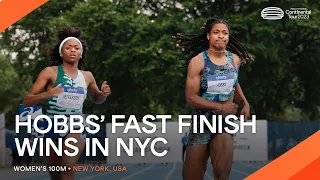 Hobbs takes 100m win in NYC | Continental Tour Gold 2023