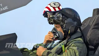 F-35A Lightning II and F-15E Strike Eagle Fighter Jet Take Off US Air Force