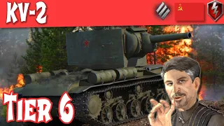 KV-2 WOT Blitz Tank Review / Guide Soviet Tier 6 Heavy | Littlefinger on World of Tanks Blitz