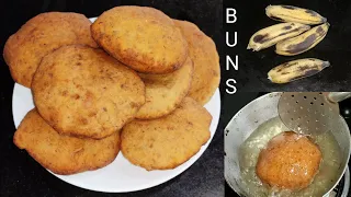 Sweet Banana Buns|Puffed & soft|Breakfast/Tea Time Recipe with Elaichi bananas|Goan/Mangalore Buns