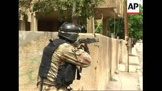 Baghdad AP embedded pix of US forces patrolling streets