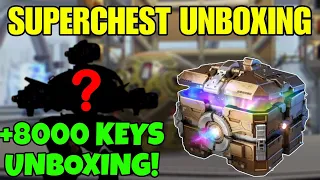 🔥War robots Superchest & 8000+ keys unboxing | 200% rush baby acc | Black market | Mighty spector