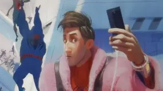 Spider man: Across the Spider Verse some ￼￼senes with Peter B Parker