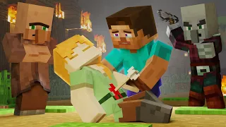 PILLAGER vs VILLAGER : Alex Is In Danger! - Episode 1 - Alex and  Steve Life ( Minecraft Animation)