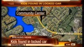 2 children accidentally locked in hot car