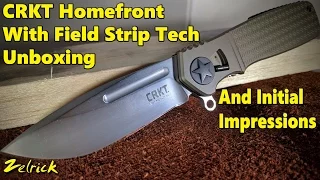 CRKT Homefront With Field Strip Technology / Unboxing And Initial Impressions