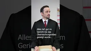 Das Überwachungsvideo - Herr Anwalt #Shorts