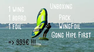 🇫🇷 subtitle 🇬🇧/🇺🇸 Unboxing WingFoil  beginner pack - Gong Hipe First