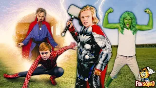 Fun Squad Superhero Compilation! Spiderman, Doctor Strange, Hulk & Thor!