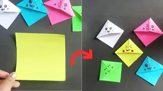 How to make Easy Origami bookmarks|Easy origami bookmarks making idea's#papercraft