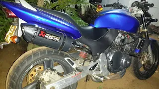 Hornet Akrapovic silencer sound| | use high quality sounds | Shammika Vlog