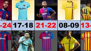 AMAZING KİT | Fc Barcelona Jersey 1993-2023 | Barcelona Football Kits in History