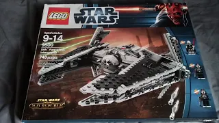 lego Star Wars sith fury class interceptor set nostalgic review