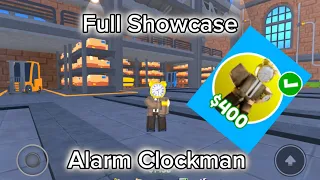Alarm clockman full showcase in (toilet tower defense)