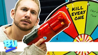 NERF Hangman Roulette Challenge!