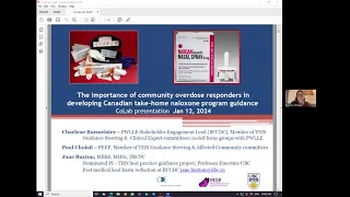 CoLab CoP: Importance of community overdose responders in developing take-home naloxone guidance