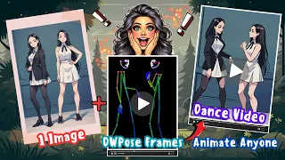 Magic! 1 Image + DWpose Frames = Spectacular Dance Video | Animate Anyone
