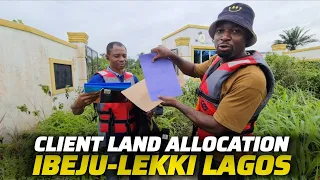 Watch How we Allocated My Client's Land Today at Fadoye Bogije Ibeju-Lekki #propertyagentinlagos