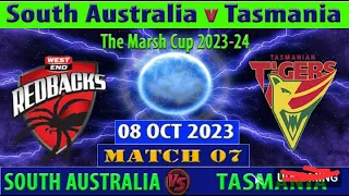South Australia vs Tasmanian Tigers | SOU vs TAS | The Marsh One Day Cup 2023-24 | Cricket Info Live