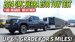 2024 GMC Sierra 2500 Denali Ultimate 6% Grade Tow Test! Is It Better Than The HO Powerstroke?