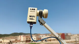 Convert LNB to a very powerful antenna to receive remote WiFi networks