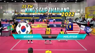 FULL MATCH 🇰🇷 KOREA  Vs MALAYSIA 🇲🇾 35 Th KING'S CUP THAILAND 2022