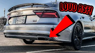 2016 Audi A7 Mid-Resonator and Muffler Delete Sound